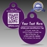 QR2id 32mm Disc Personalised (Violet)